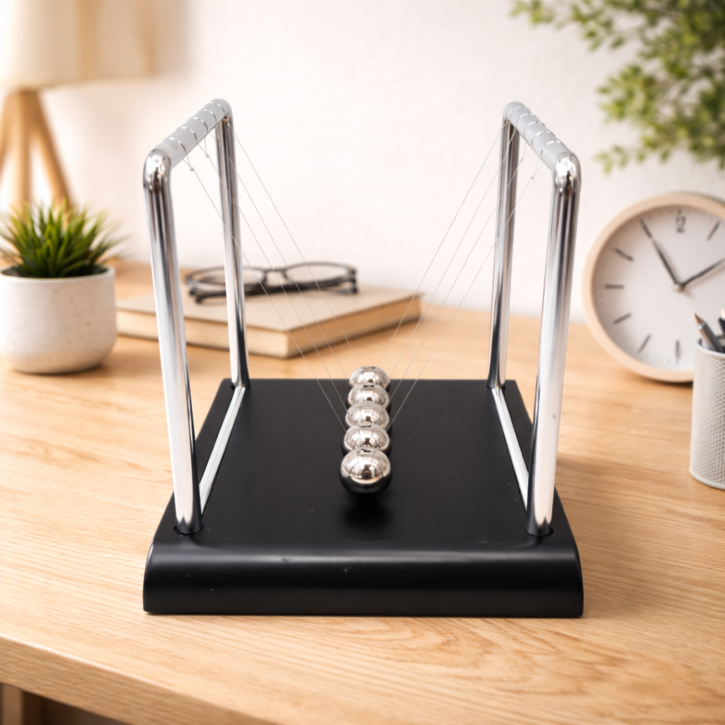 Adorno de movimiento perpetuo para mesa.