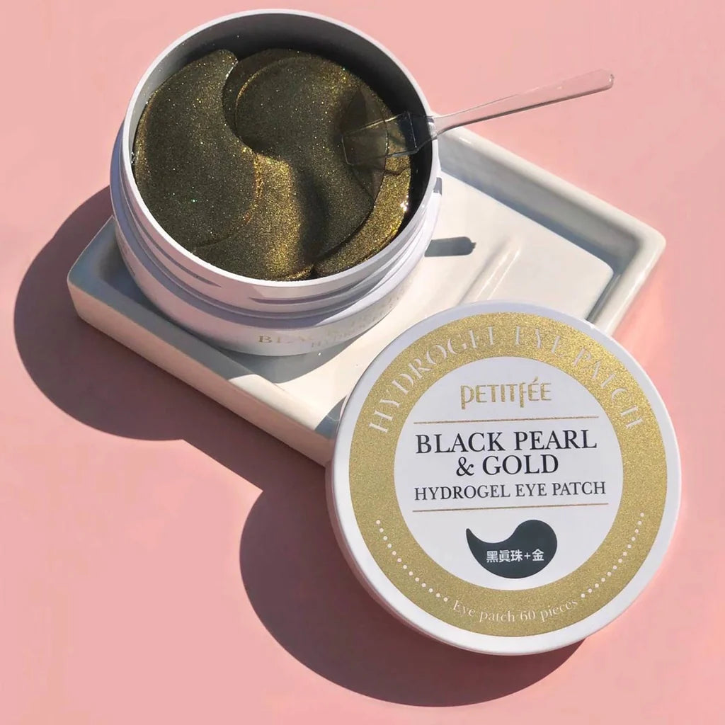[ PETITFEE ]  GOLD & BLACK PEARL HYDROGEL EYE PATCH