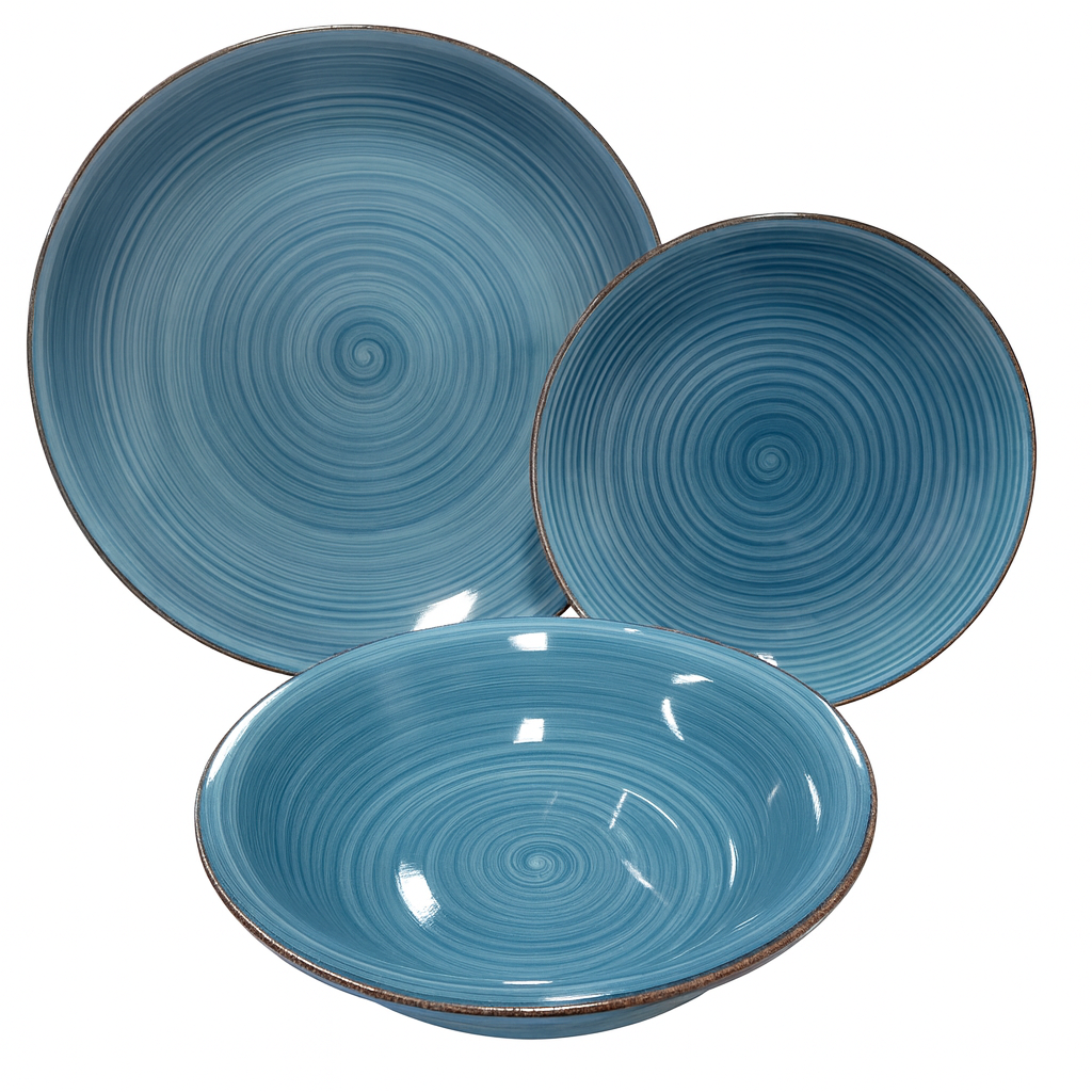 Juego de plato y bowl de ceramica