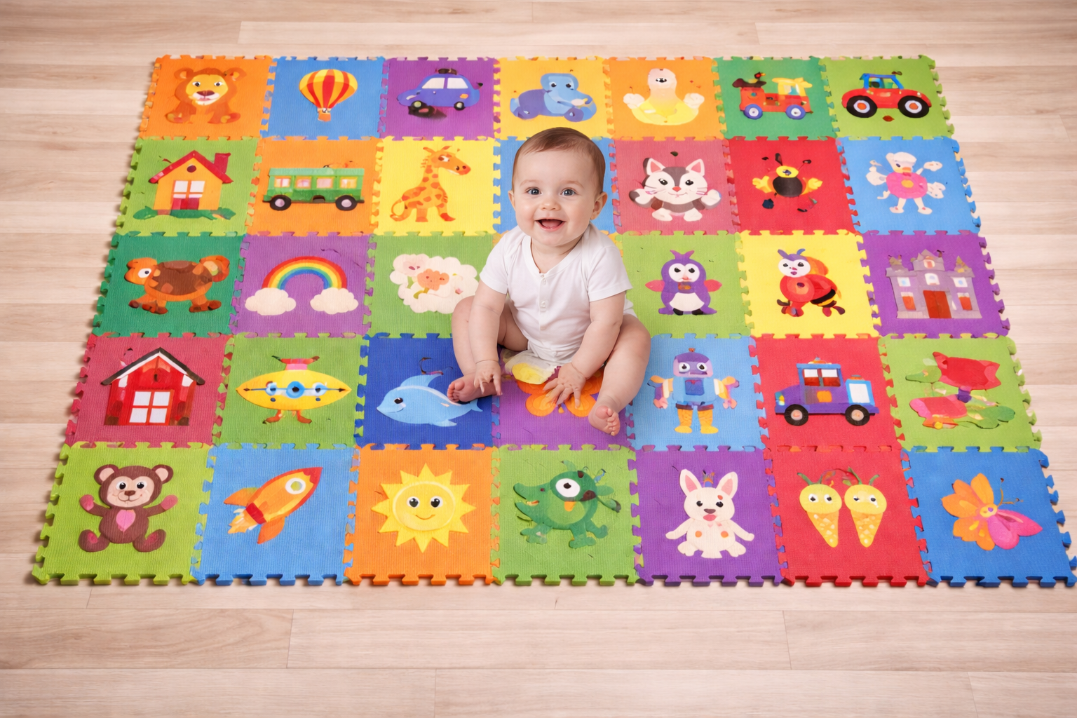 ALFOMBRA FOAMI PARA BEBÉ (4 PIEZAS)