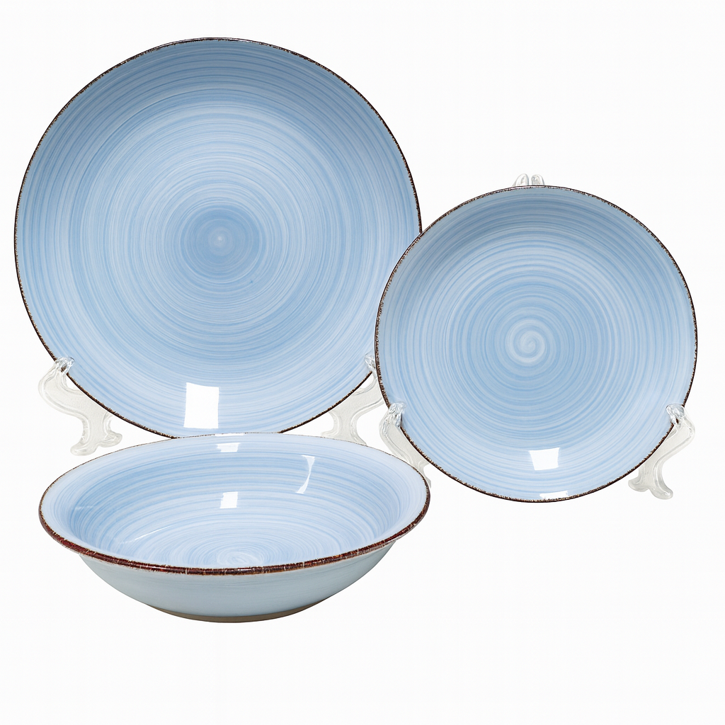 Set de plato y bowl de ceramica variedad