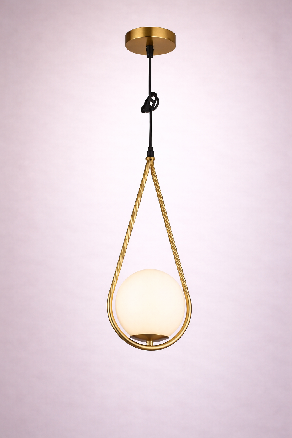 Lámpara de Techo Decorativa– Blanco / Latón Dorado Antiguo