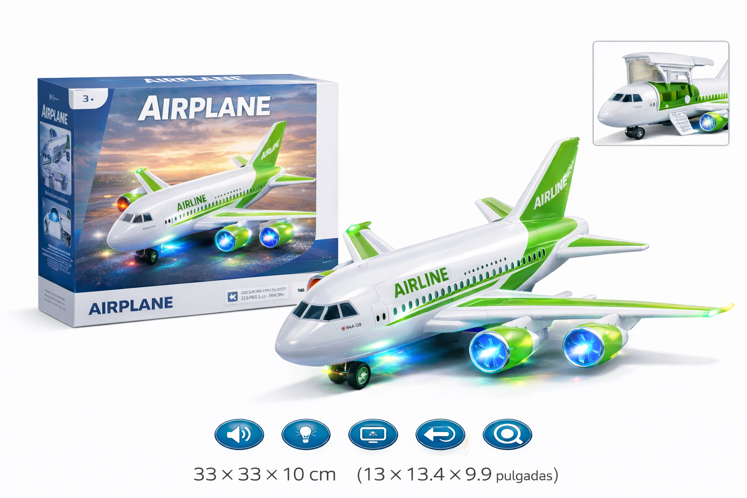 Avión Infantil verded