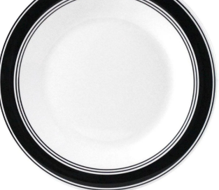 Juego de vajilla con borde de color 16pc