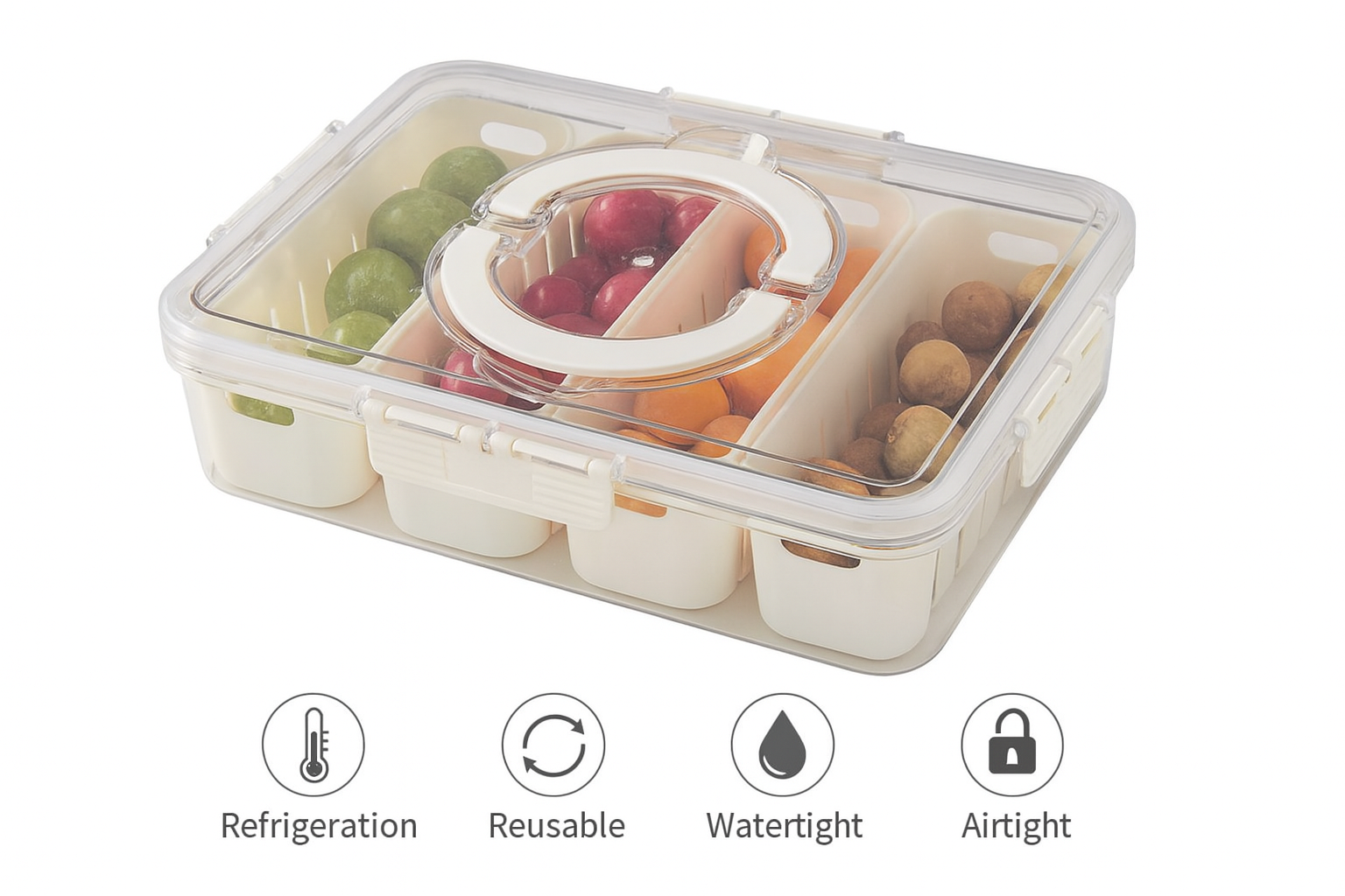 Caja para Conservar Alimentos– Plástico | 31 × 24 × 7 cm