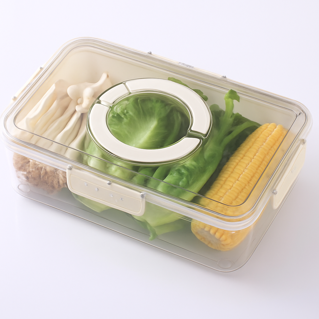 Caja para Conservar Alimentos – Plástico | 31 × 24 × 7 cm