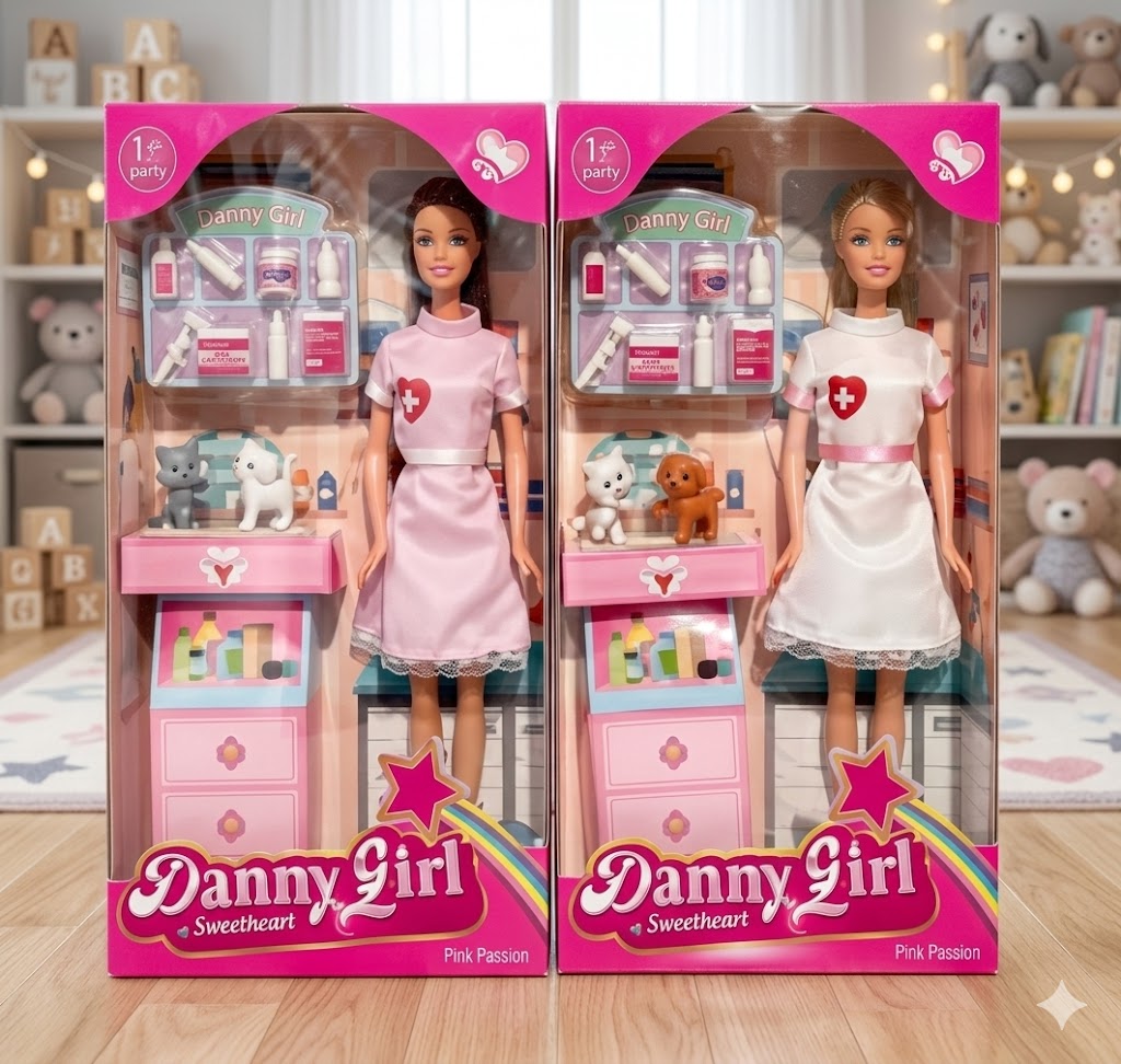 Muñeca Doctora de Mascotas – 11.5"