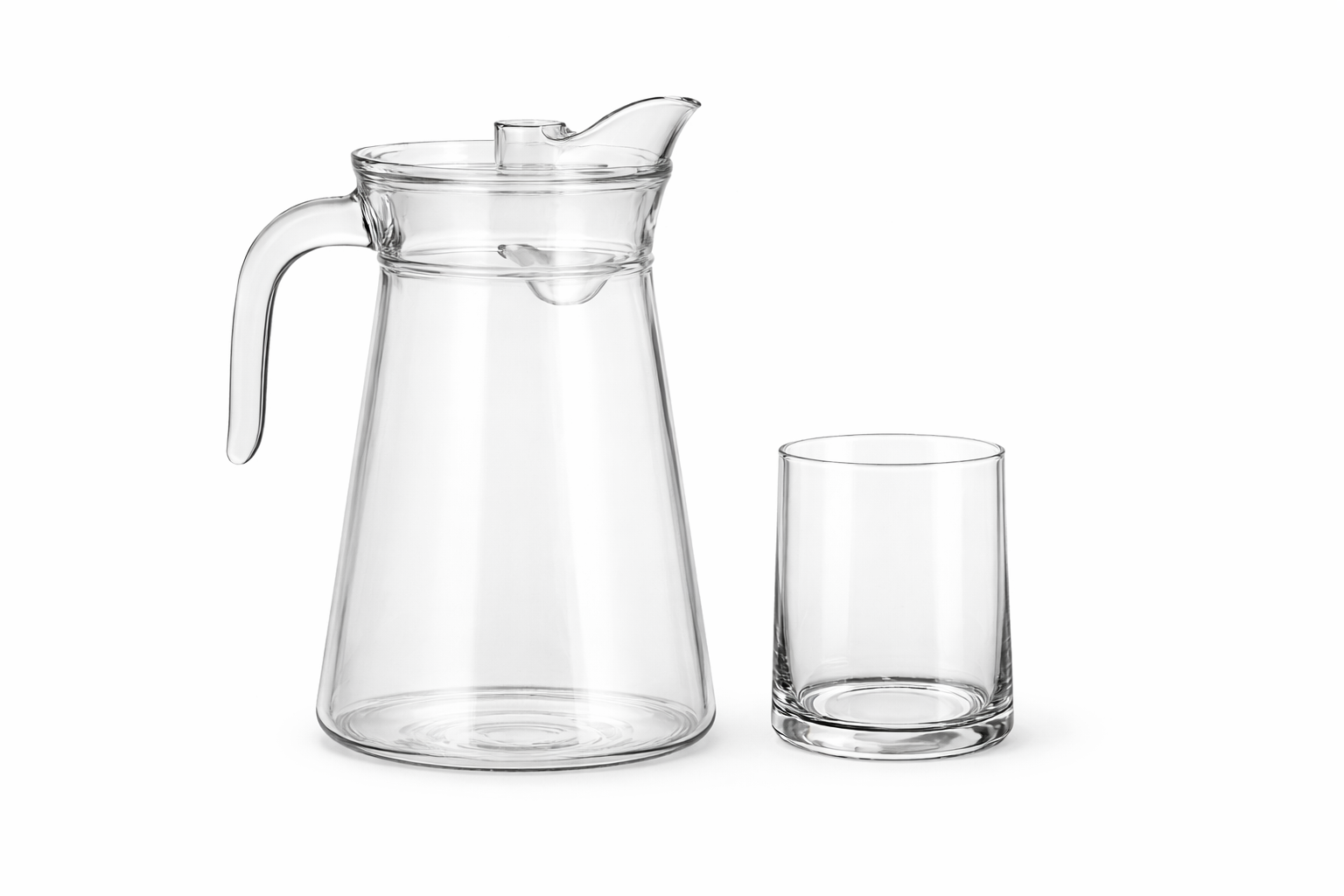 Set Personal de Jarra y Vaso de Vidrio (Duo Care)