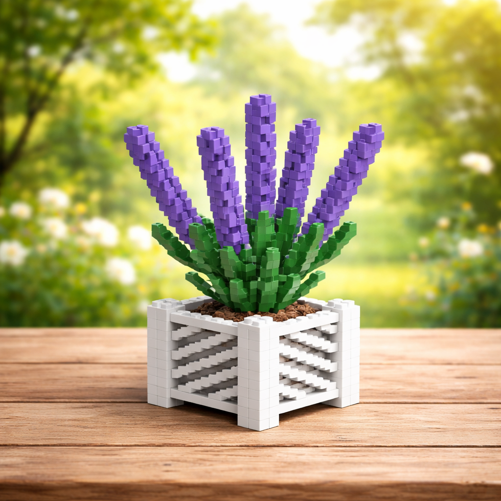 Bloques flores lavanda