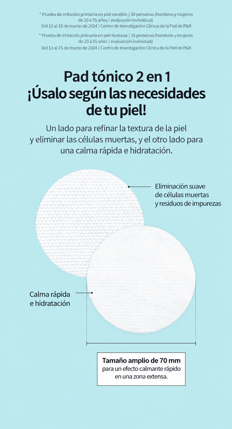 Cica Calming Aqua Pad 60 unidades