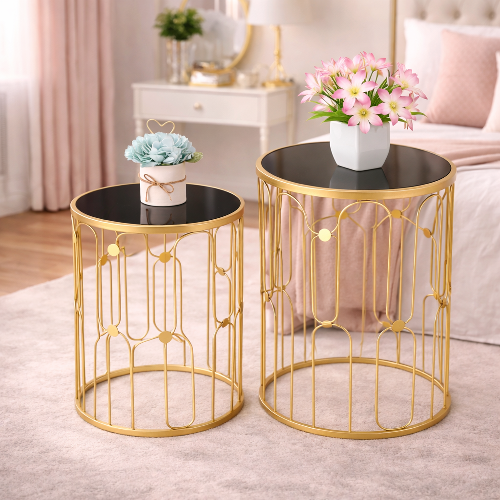 Set de Mesa Metálica Redonda