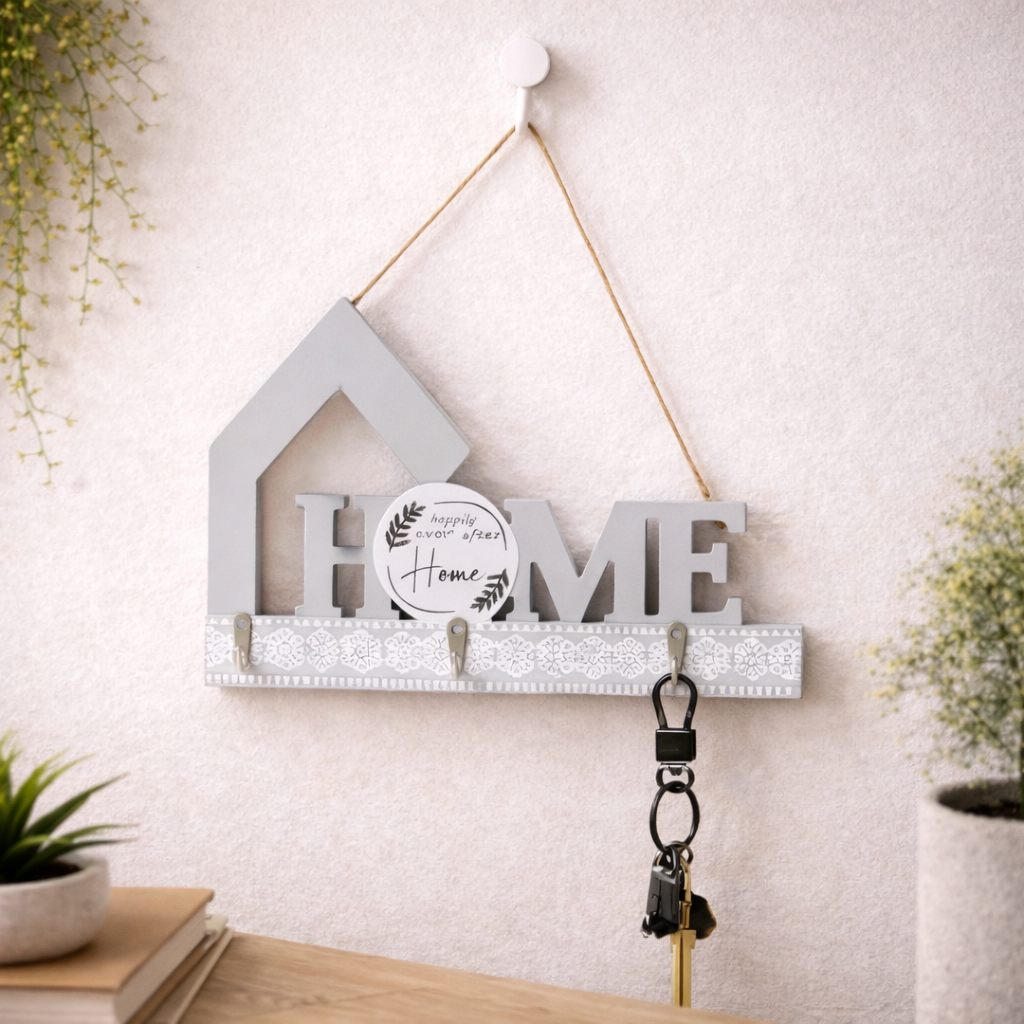Gancho decorativo de madera 