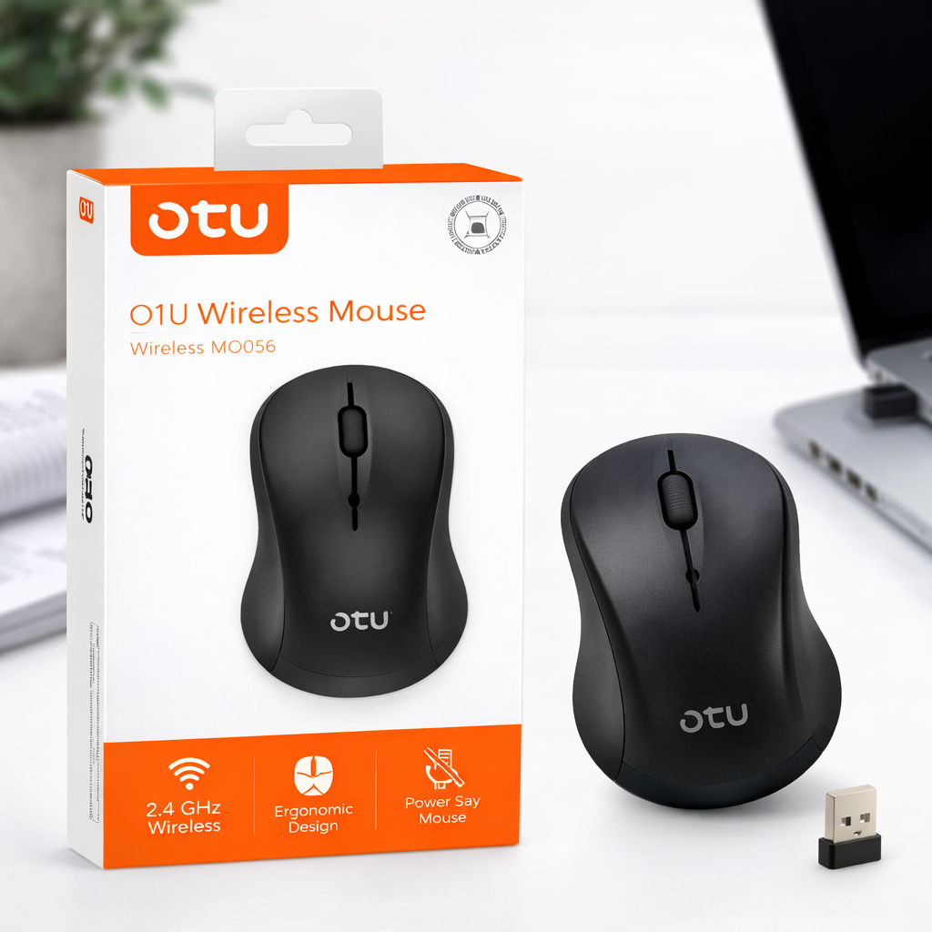 Mouse Inalámbrico Negro – Comodidad y Precisión sin Cables