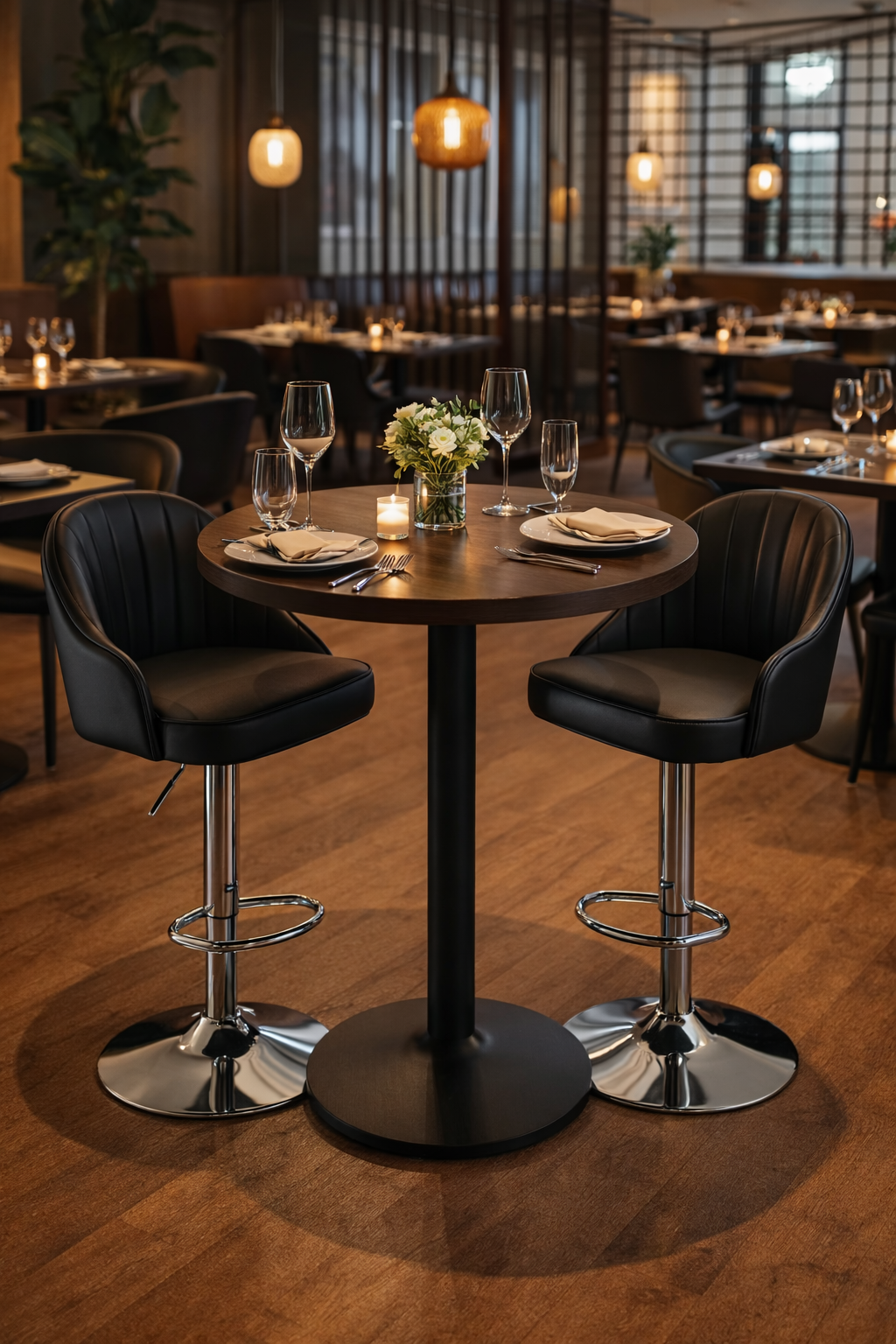 Silla de Bar – Diseño Compacto y Moderno | Estilo Fresco, Confort y Resistencia para Barras y Espacios Reducidos 