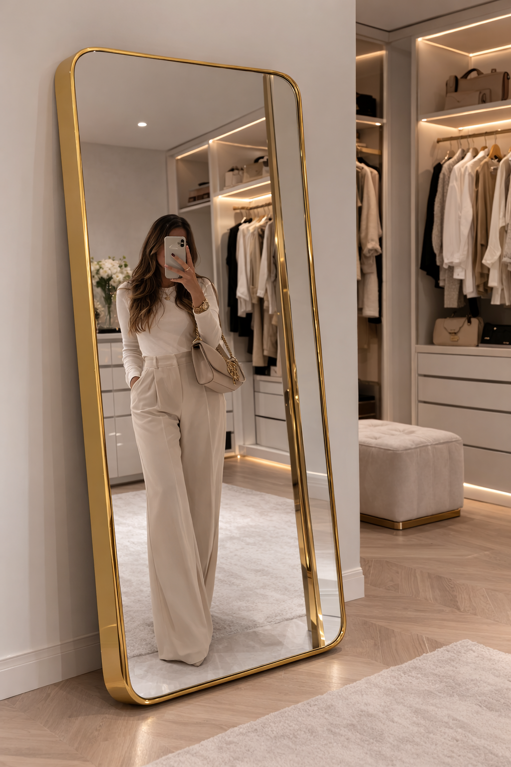 Espejo rectangular decorativo