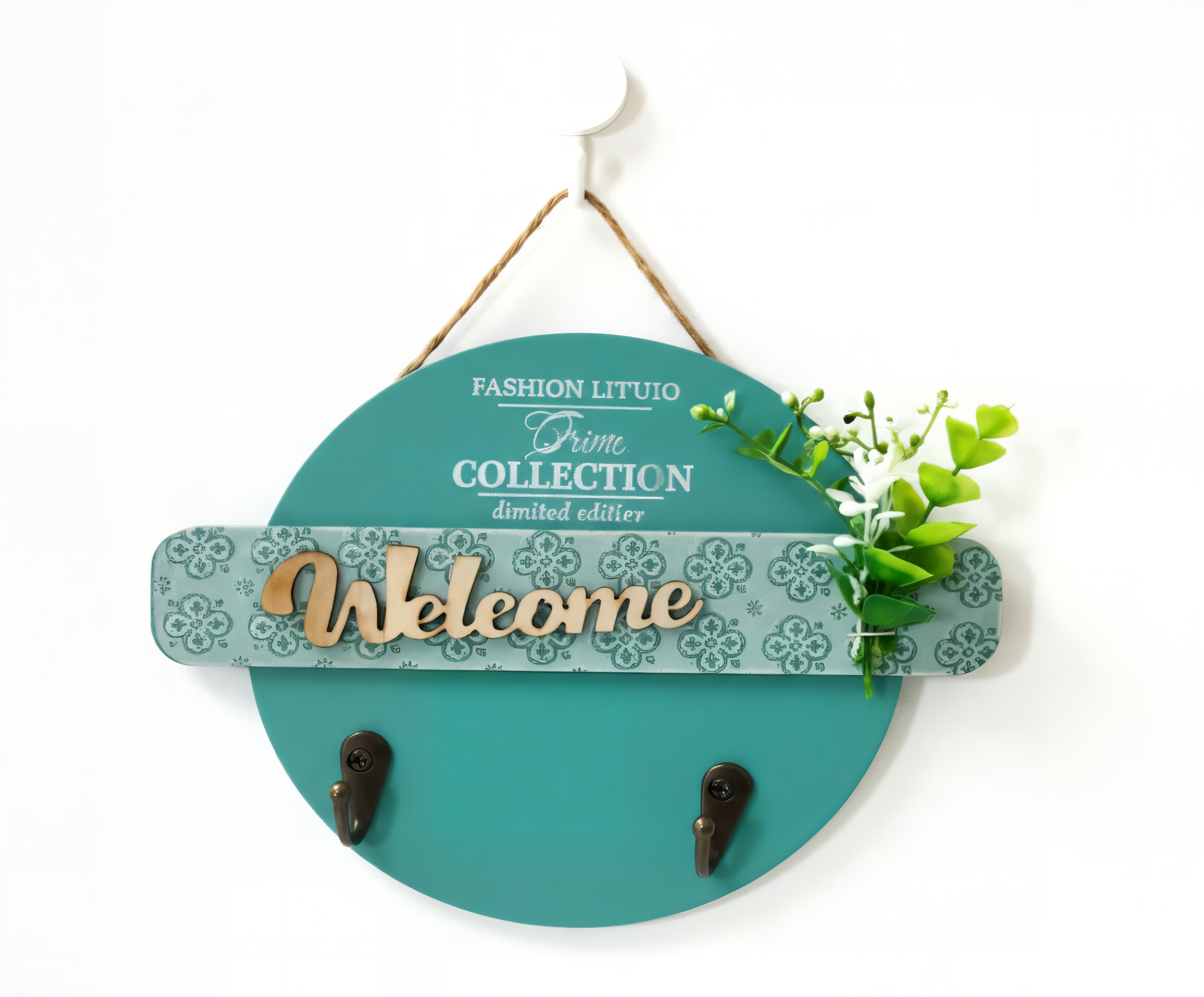 Gancho decorativo de madera