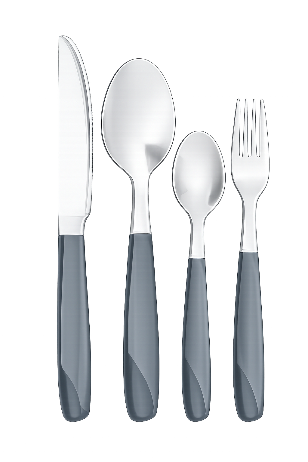 Set de Cubiertos Premium de Acero Inoxidable (4 Piezas) – Elegancia y Ergonomía