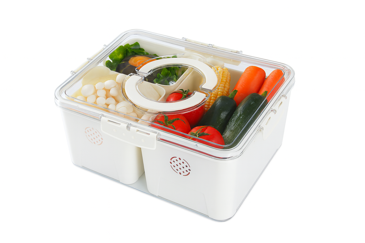 Recipiente Hermético– Plástico para Conservar Alimentos | 31 × 24 × 14.5 cm