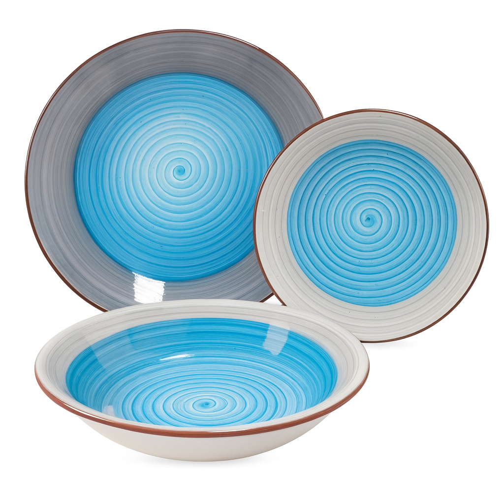 Set de plato y bowl de ceramica variedad