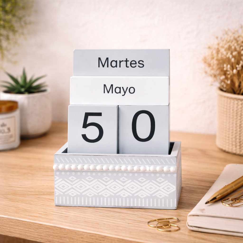 Calendario de Madera Decorativo