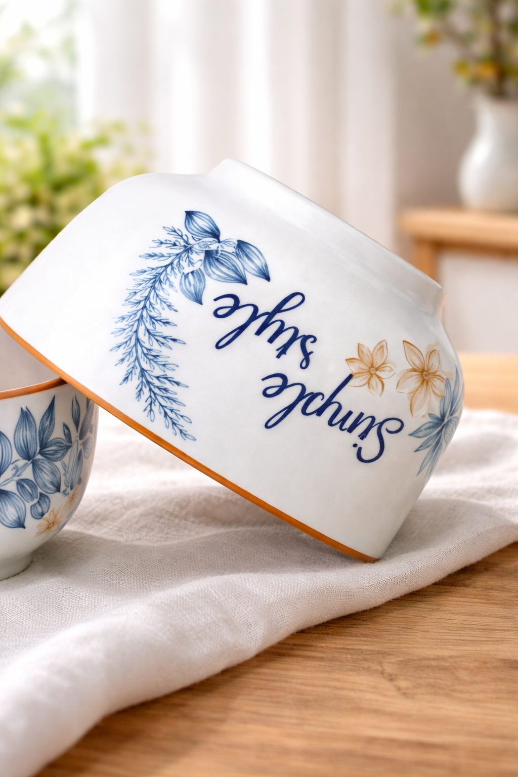 Tazon recto con estampado