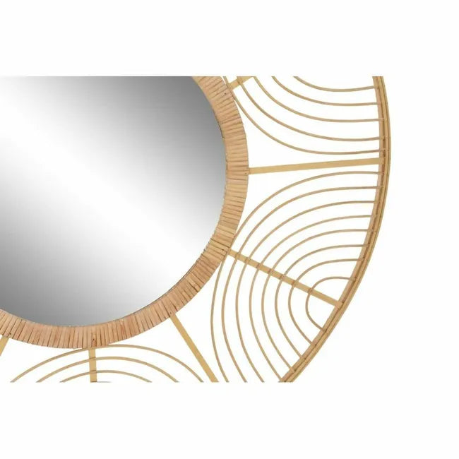 Espejo de Pared Decorativo Circular – Diseño Solar Elegante ✨🏡