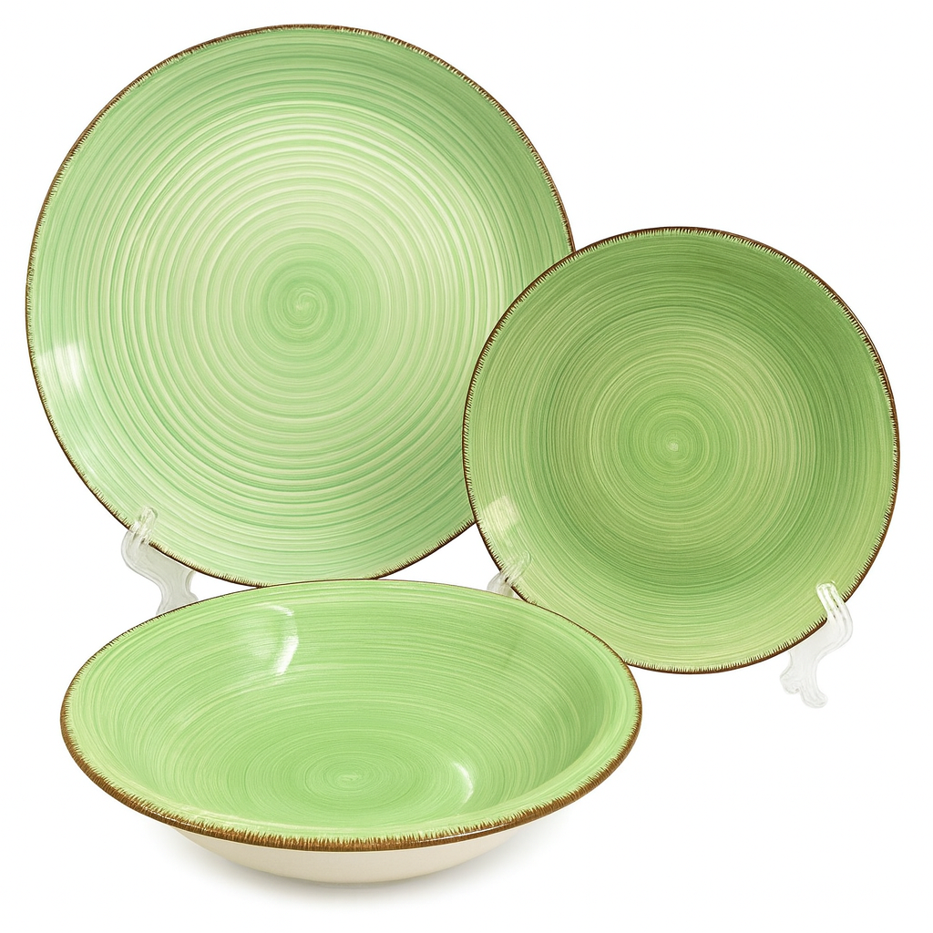 Set de plato y bowl de ceramica variedad