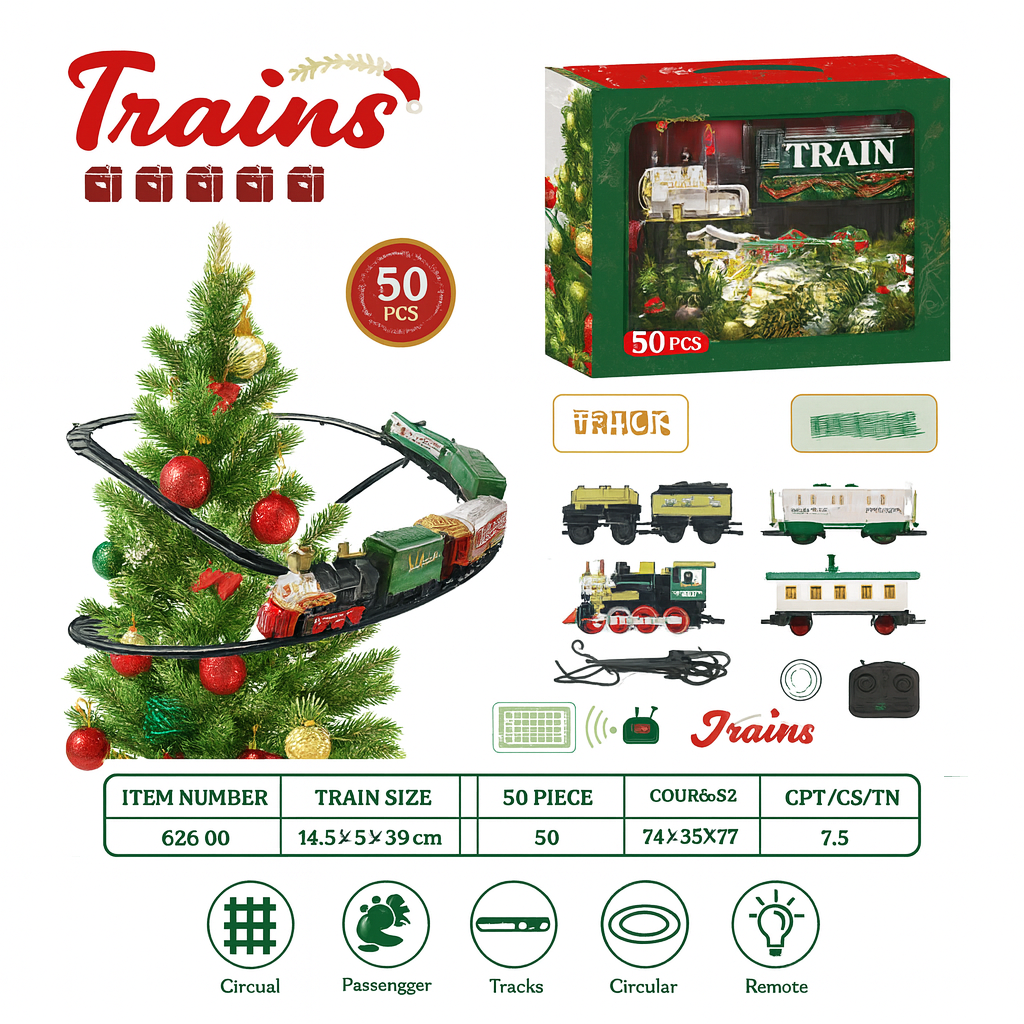 Tren colgante para árbol
