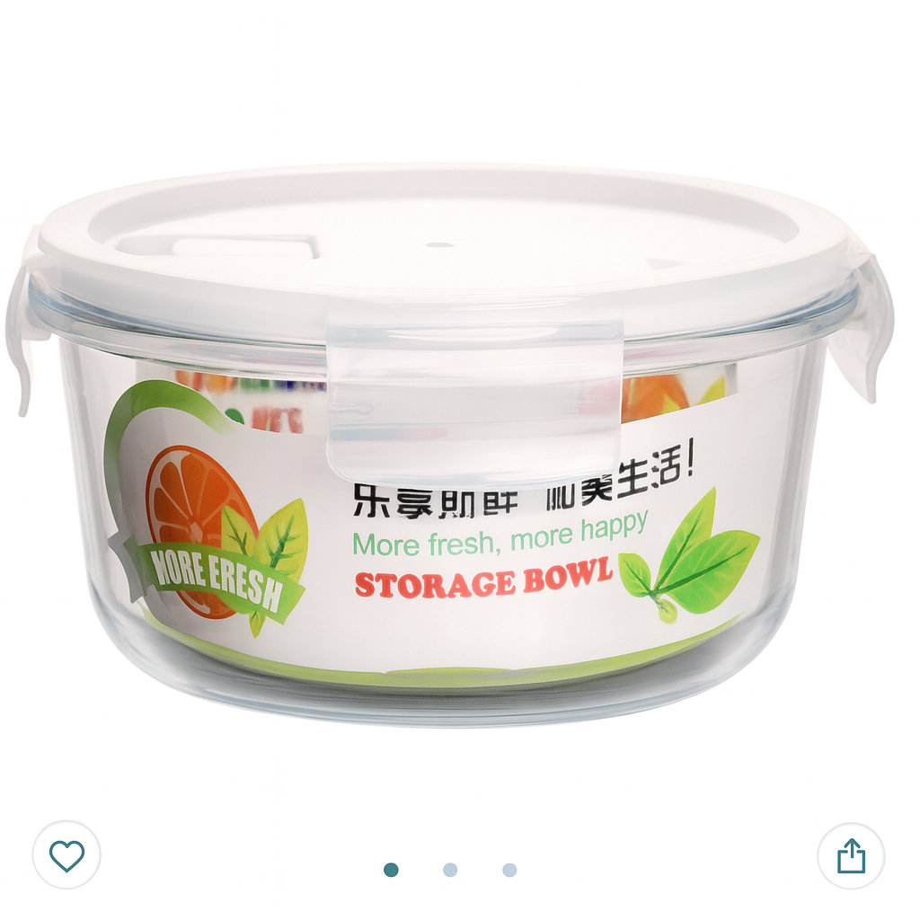 Táper de vidrio redondo pequeño | 400 ml