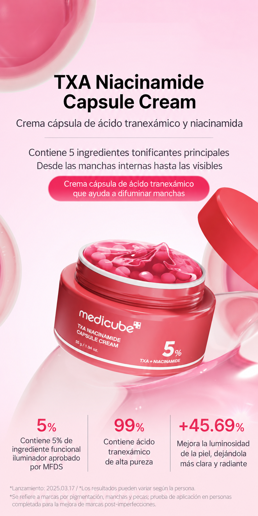 [ MEDICUBE ] TXA NIACINAMIDE CAPSULE CREAM 55G