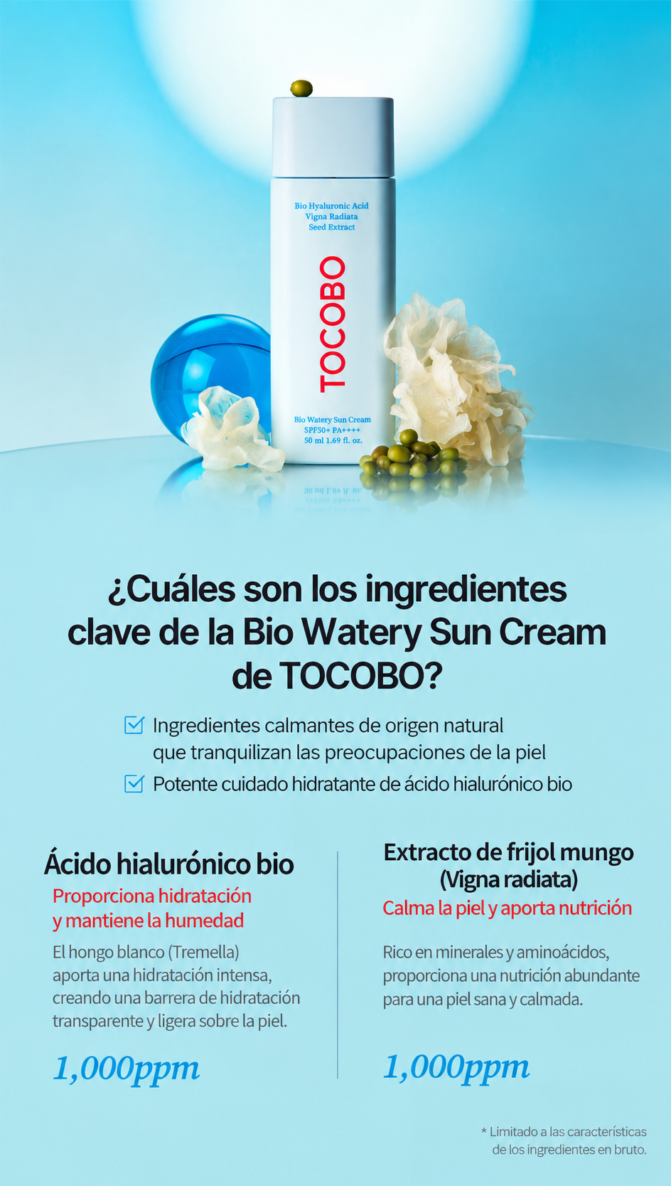 [ TOCOBO ] Bio Watery Sun Cream SPF50+ PA++++
