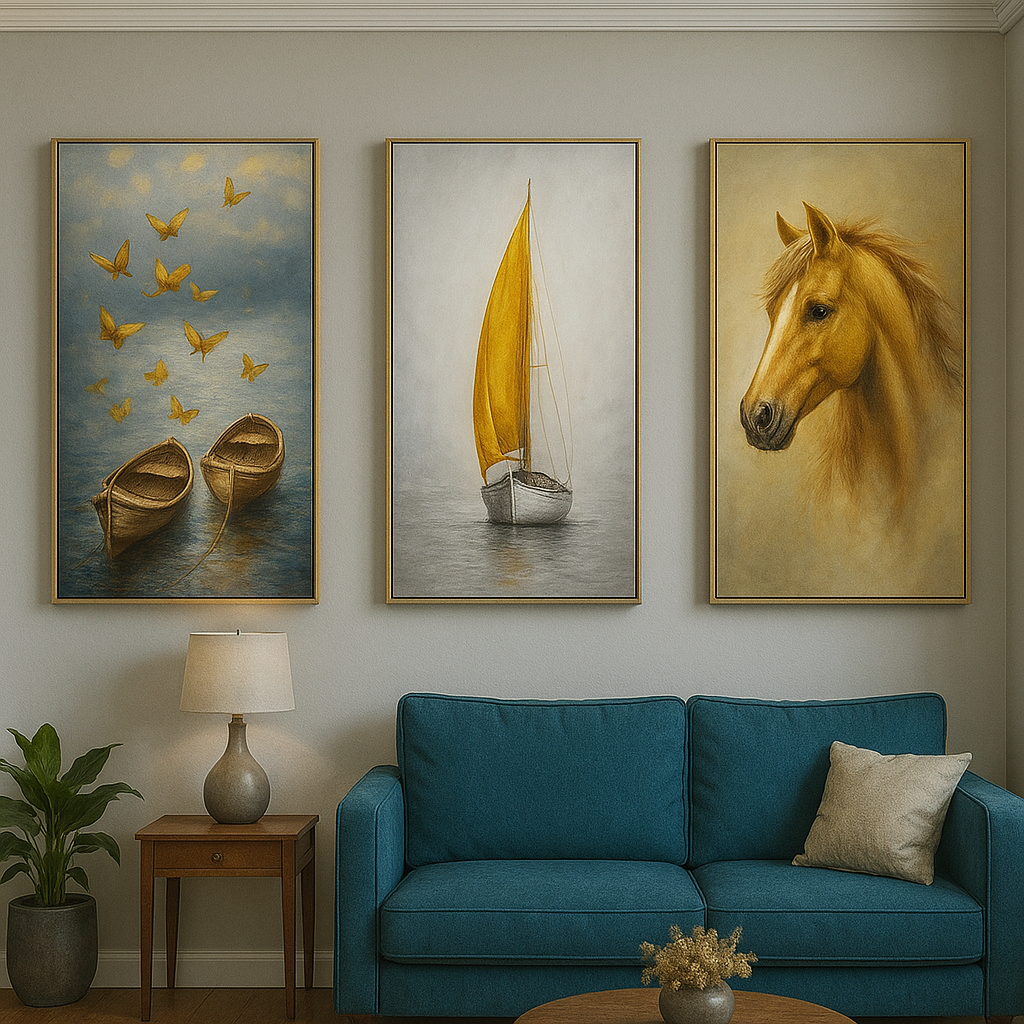 Cuadro Decorativo Artístico de Inspiración Natural & Náutica – Estilo Moderno