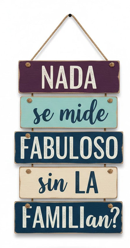 Adorno colgante de madera