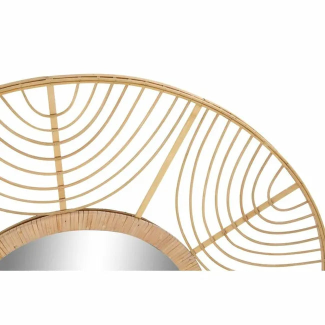 Espejo de Pared Decorativo Circular – Diseño Solar Elegante ✨🏡