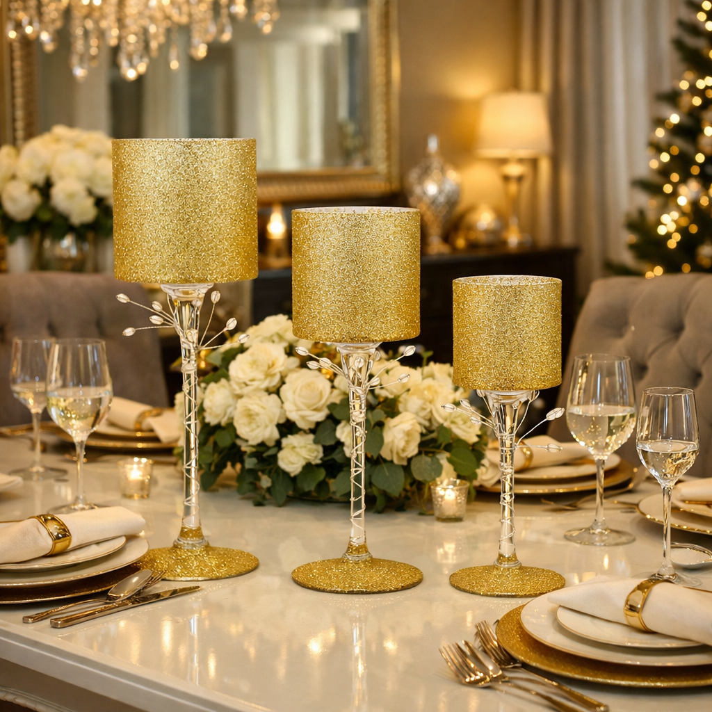 Set de Candelabros – Decoración Moderna y Elegante