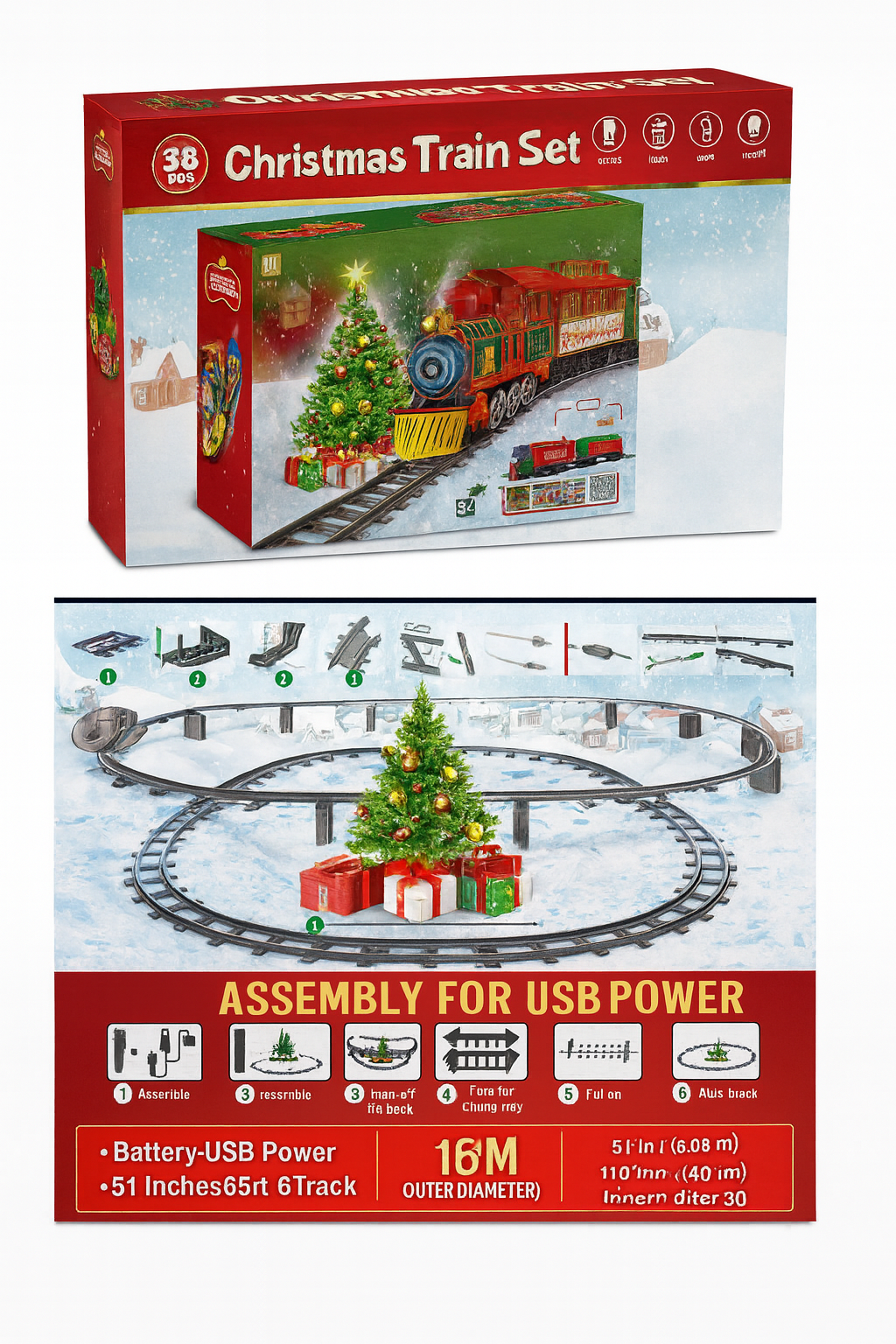 Tren clásico vapor eléctrico