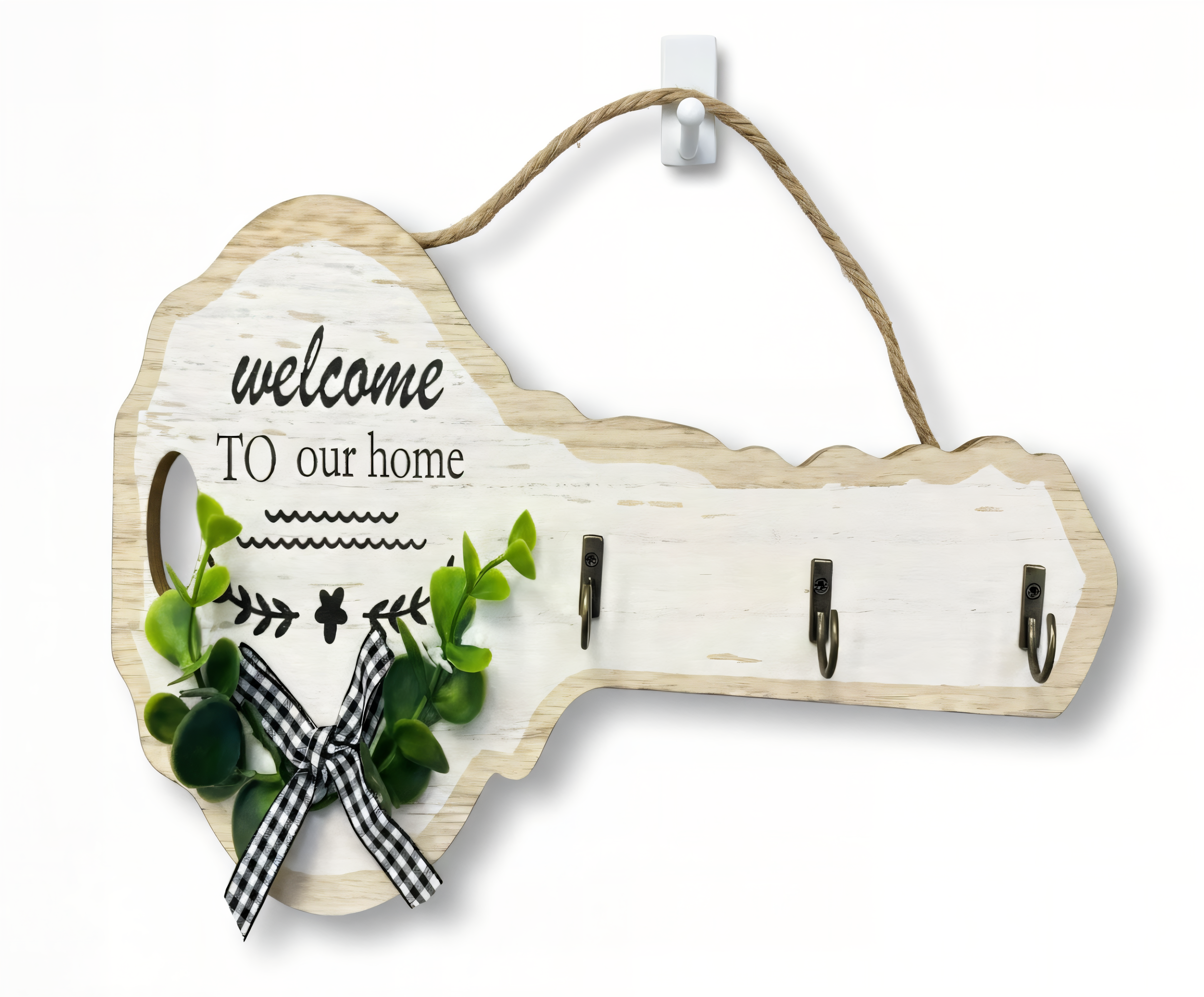 Adorno colgante de madera