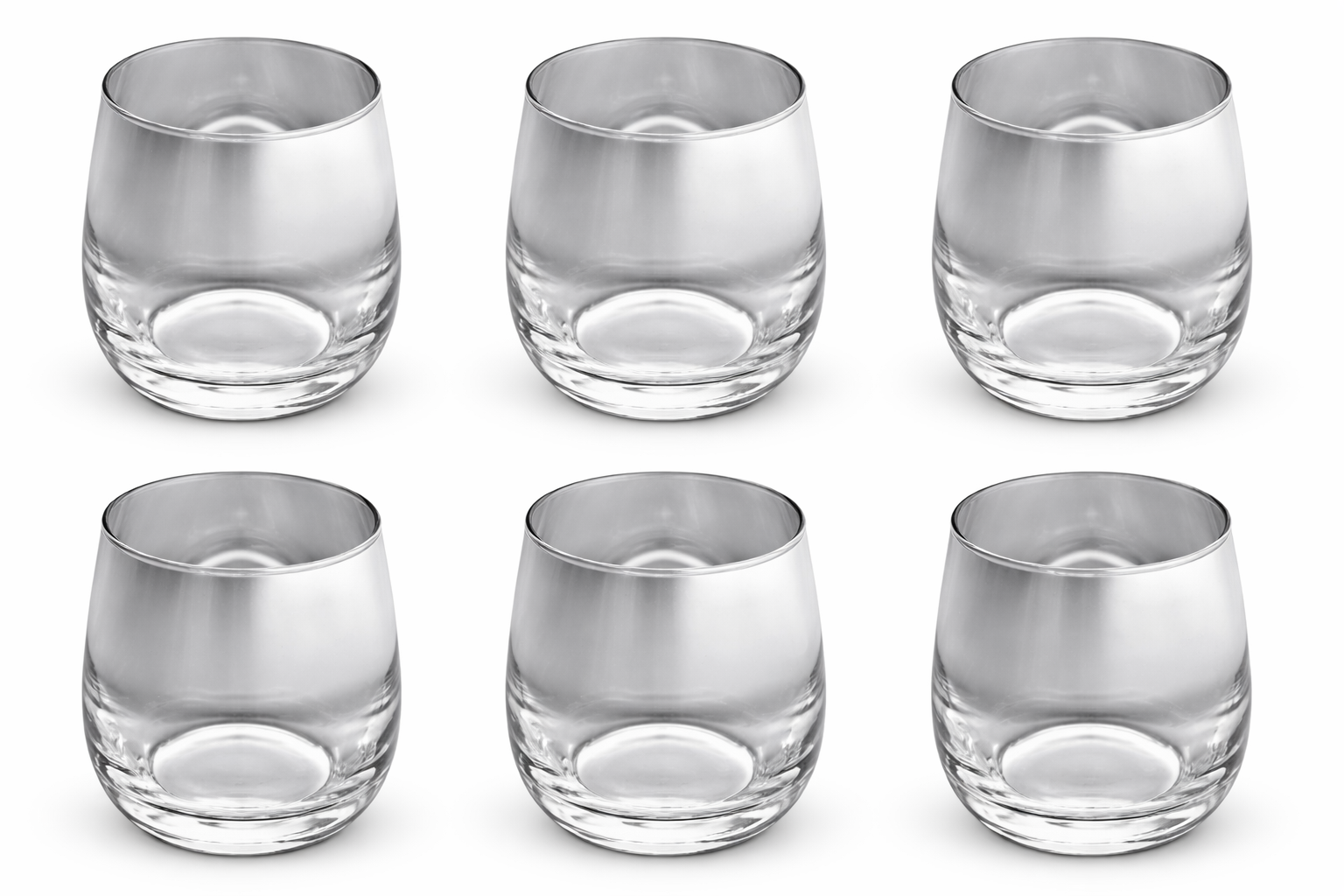 Juego de vaso de vidrio de 6 piezas.