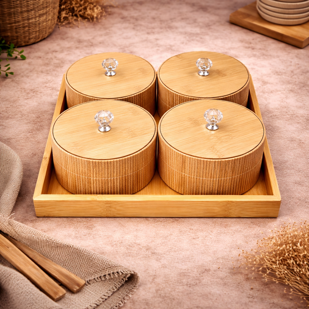 Bandeja con 4 Cajitas