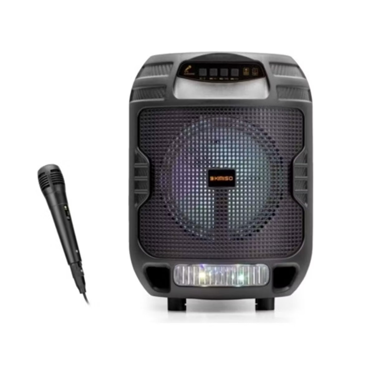 Bocina Reproductor con Micrófono – Sonido Potente y Luces LED