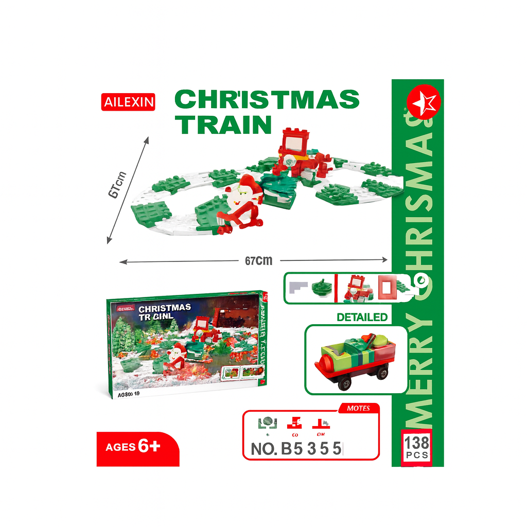 Tren navideño eléctrico