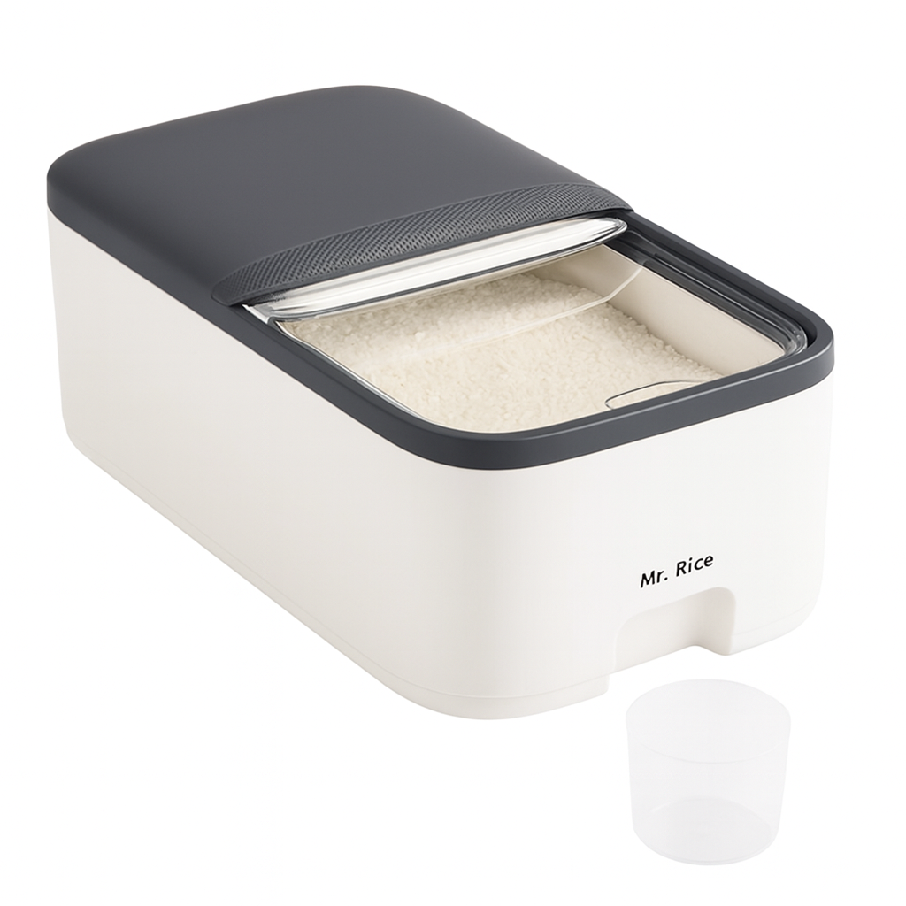 Cubo Dispensador de Plástico para Arroz 5 kg
