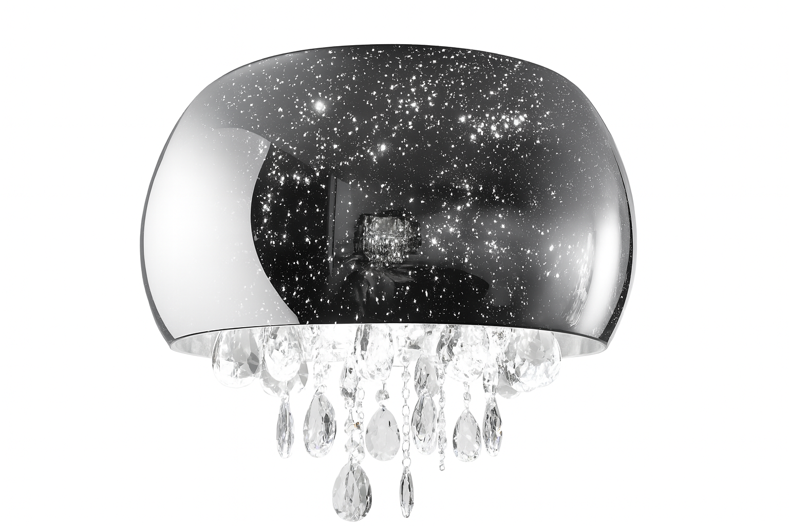 Lámpara colgante LED de cristal | 16.5 W – 3 tonos de luz – Cromo