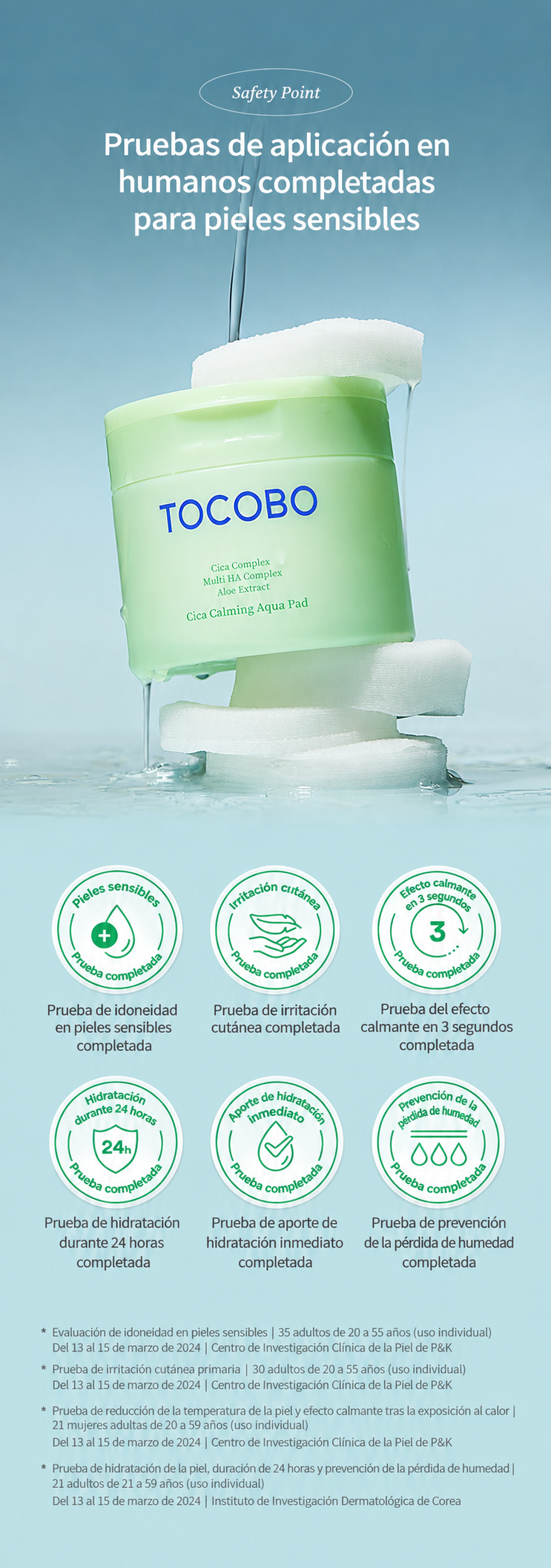 Cica Calming Aqua Pad 60 unidades