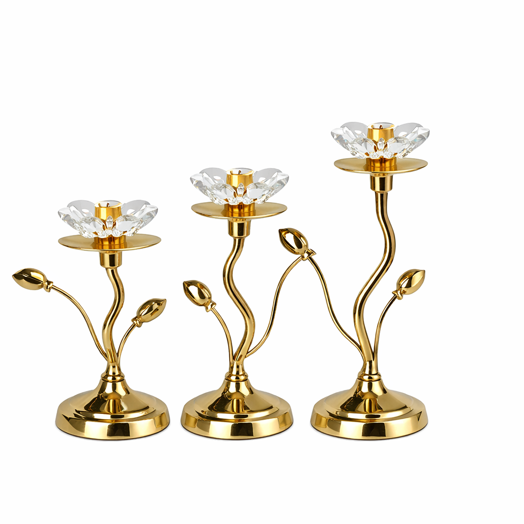 Candeleros de Metal para Mesa – Decoración Elegante y Moderna