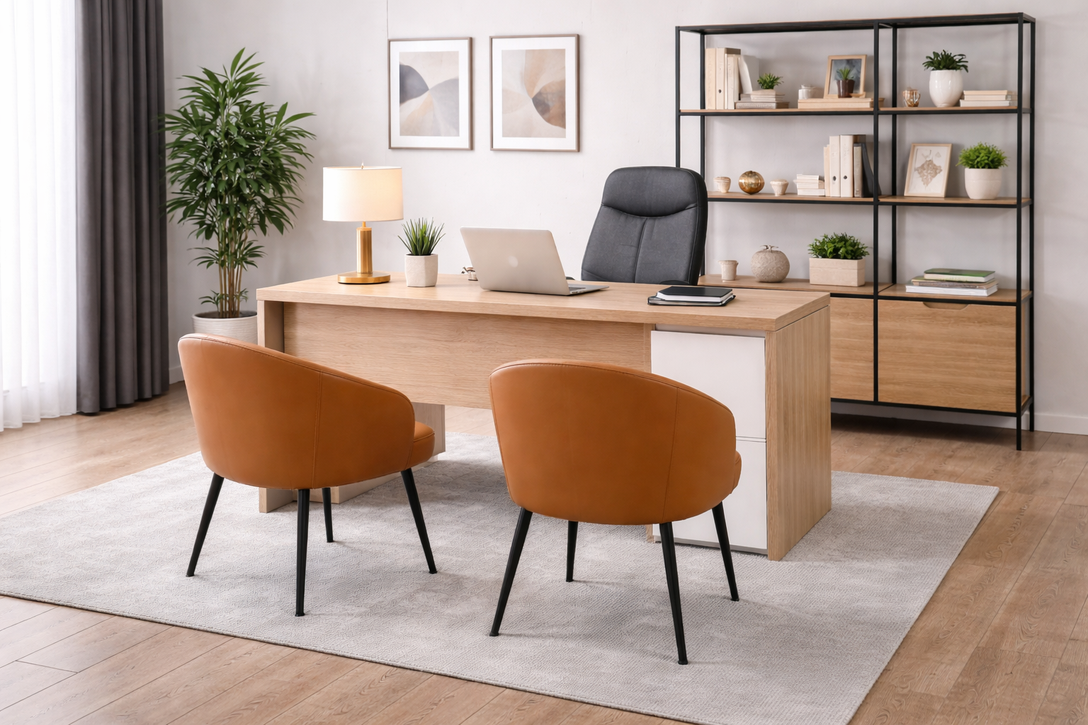 SILLA – Cuero Sintético + Metal | Moderna, Elegante y Súper Resistente