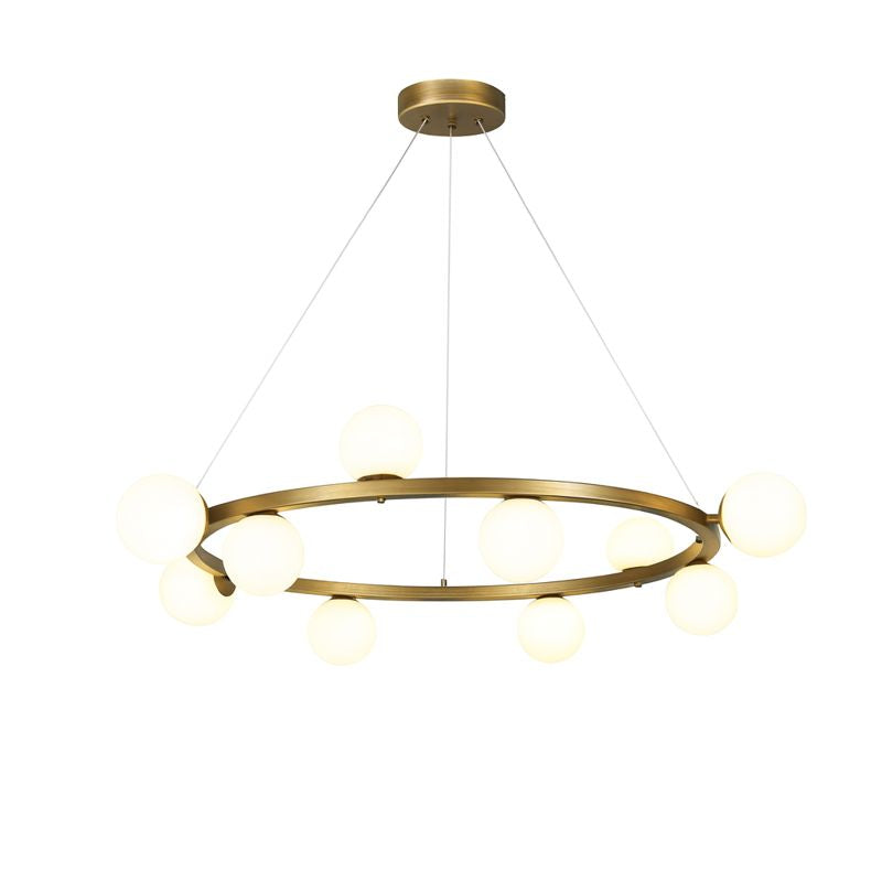 Lámpara colgante moderna con pantalla de vidrio – diseño cálido y elegante