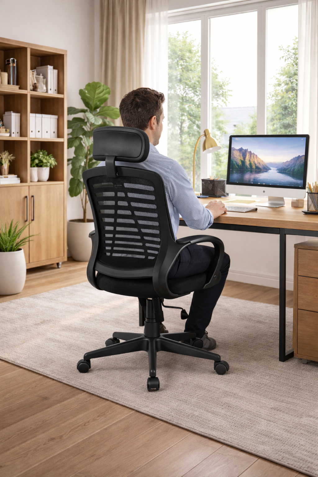 Silla de Oficina con Respaldo