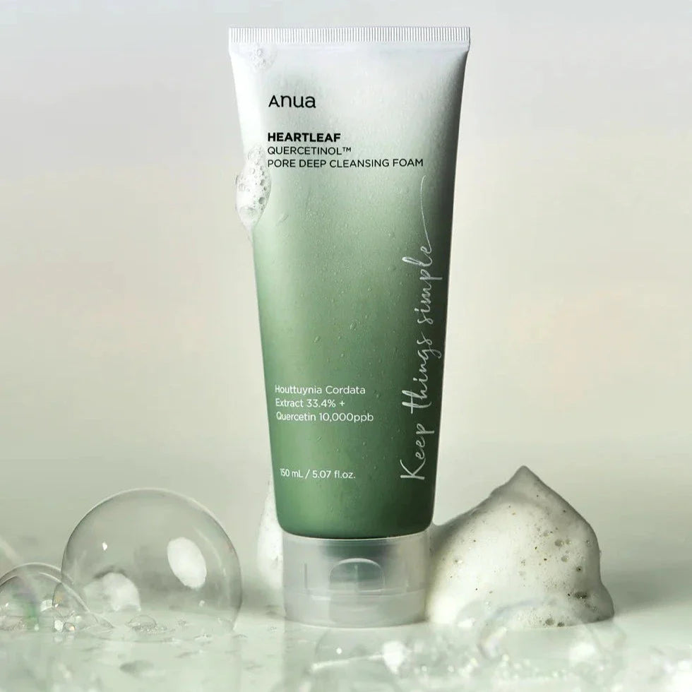 [ ANUA ] Heartleaf Quercetinol Pore Deep Cleansing Foam – Anua (150 ml) ✨🌿