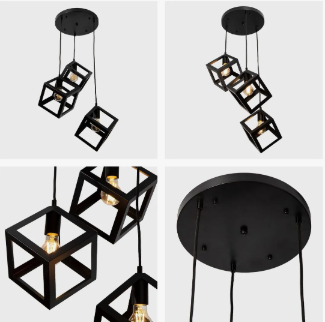 Lámpara colgante de 3 luces